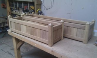 Hardwood Window Planter Box