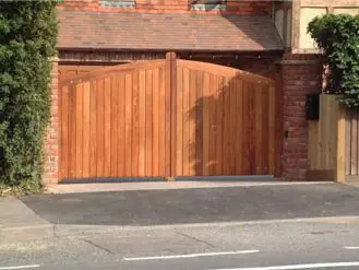 Hardwood Driveway Gates by JAKK