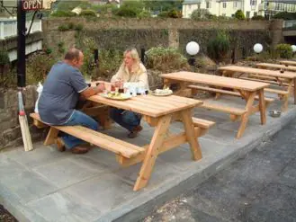 Hardwood Picnic Tables by JAKK